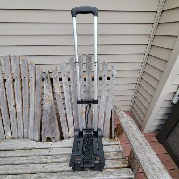 NEW Folding Trolley Hand Cart OPEN box 2 wheels foldable travel storage moving - Picture 7 of 10